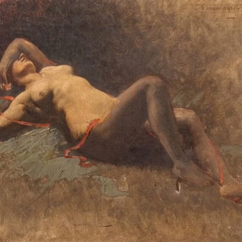 Pierre - Paul, Léon Glaize, La modella addormentata